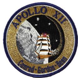 Inscribed/Signed Apollo 12 Patch; Authenticated