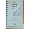 Image 1 : Charles Duke Signed ATC Aircrew Checklist T-33A.