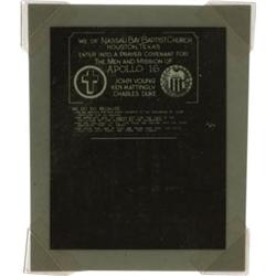 Apollo 16 LM Flown Microfilm Prayer Covenant