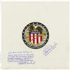 Image 1 : Apollo 16 CM Flown Signed Beta Crew Patch
