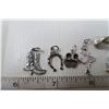 Image 5 : Sterling silver charm bracelet and of charms
