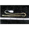 Image 1 : 10 kt gold bracelet with black stones  7”