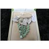 Image 2 : Boyd Bond Sterling/green rhinestones grape cluster broach, in original box