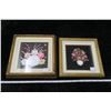 Image 1 : Pair of framed and matted Shellwork pictures