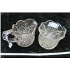 Image 1 : Pressed glass creamer and spooner, Balder/Philadelphia pattern, 1898