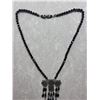 Image 3 : Black crystal bead necklace, marked “Sherman”, 1960’s