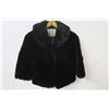 Image 1 : Black sheared fur stole, labelled “by Daselar Furs, Fort Wayne Indiana”, med, very good condition