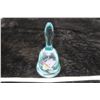 Image 4 : Light Green and Light Blue Fenton bells, tags attached, floral décor