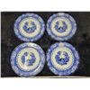 Image 1 : Blue and white porcelain dessert plates, 7”, Doulton, England (4)