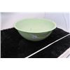Image 2 : Green enamel mixing bowls, 12” across (2)