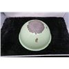 Image 3 : Green enamel mixing bowls, 12” across (2)