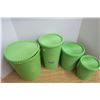 Image 2 : 4 Piece Vintage Green Tupperware
