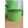Image 3 : 4 Piece Vintage Green Tupperware