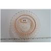Image 1 : Pink Depression Glass Button Bows Hole dish
