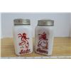 Image 1 : Vintage Dutch Boy and Girl Milkglass Salt and Pepper Shakers