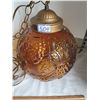 Image 2 : Vintage amber swag lamp.
