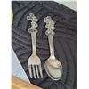 Image 2 : Authentic Disney Mickey mouse, Wall sticker, fork & spoon.