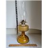 Image 1 : Vintage amber oil lamp.