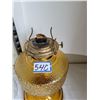 Image 2 : Vintage amber oil lamp.