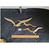 Image 2 : Mid century brass seagull wall decor.