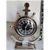 Image 3 : Old Nautical clock and Tin ship