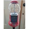 Image 2 : Metal & glass gumball machine on metal stand. 36” tall.