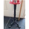 Image 3 : Metal & glass gumball machine on metal stand. 36” tall.