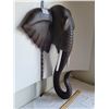 Image 2 : Wood Elephant head 3D wall decor. 23” tall