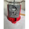 Image 3 : Vintage metal & glass gumball machine. Original box, no UPS
