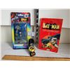 Image 1 : Vintage Batman Book (comic), switch plate & DC comics watch.