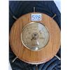 Image 2 : Old Ship's wheel Barometer (France) & metal sailing ship