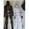 Image 2 : Darth Vader bucket & action figure. Storm Trooper, Rogue 1 book.