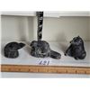 Image 1 : Authentic soapstone animal carvings.
