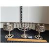 Image 1 : Vintage metal menorah candle set