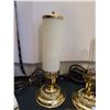Image 2 : Vintage boudoir lamps, one missing tube & head board lamp.