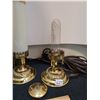 Image 3 : Vintage boudoir lamps, one missing tube & head board lamp.