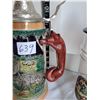 Image 3 : Vintage ornate German beer stein & unique glass stein.