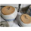 Image 5 : 4 piece hand made pottery cannister set. Glazed and fired.