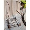 Image 1 : Metal, wheeled trolley hauler.