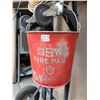 Image 4 : Vintage GSW Fire pail & 2” fire hose with couplers.