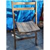 Image 1 : Vintage folding wood chair.