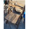 Image 2 : Vintage folding wood chair.