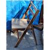 Image 3 : Vintage folding wood chair.
