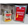 Image 1 : Vintage Lg Hill Bros. Metal coffee tin & Large ED Smith can