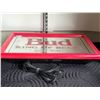 Image 2 : Portable electric Bud Beer Sign. Lights up nice, some damage.