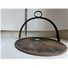 Image 3 : Antique heavy metal hanging fireplace kettle support.