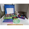 Image 1 : Reader's Digest art, stationary kit. Pencils,wax crayons, stencils, markers, paint & paper.