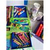 Image 4 : Reader's Digest art, stationary kit. Pencils,wax crayons, stencils, markers, paint & paper.