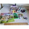 Image 1 : Lego Friends 41124 set, instruction book plus lego news bus.