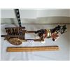 Image 2 : Vintage horse and cart home decor.